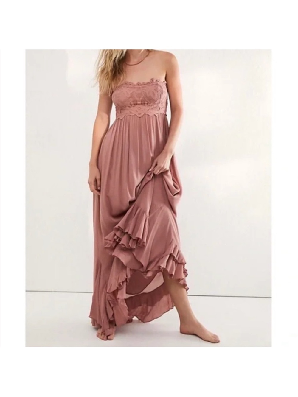 Free People Adella Corset Maxi Dress